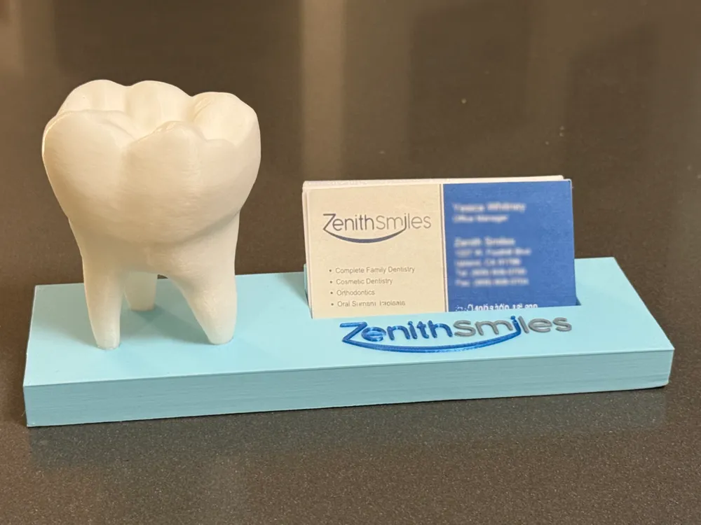 Customizable Desk Card Holder - professional office accessory